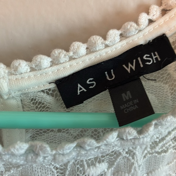 Women’s white lace dress size Medium - Picture 2 of 5